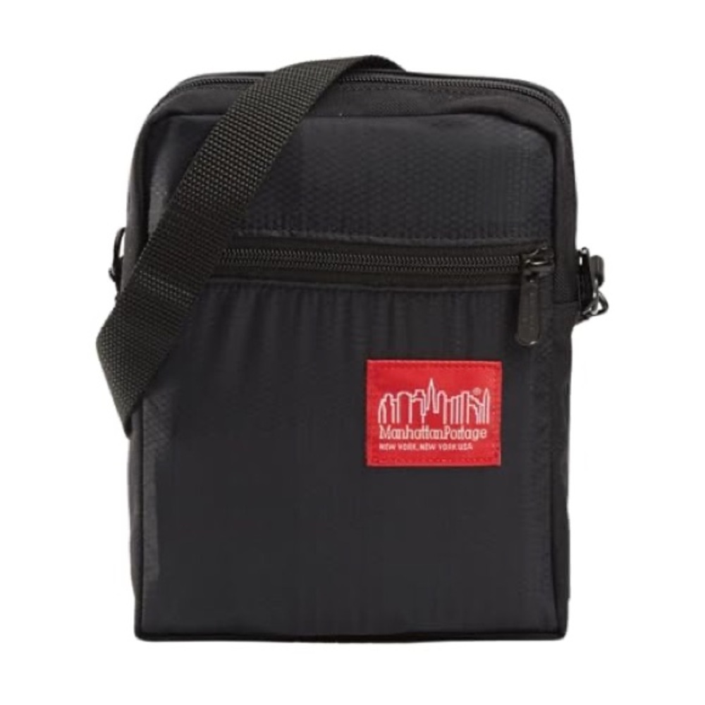 Manhattan Portage City Lights Crossbody Bag Ripstop Nylon Black